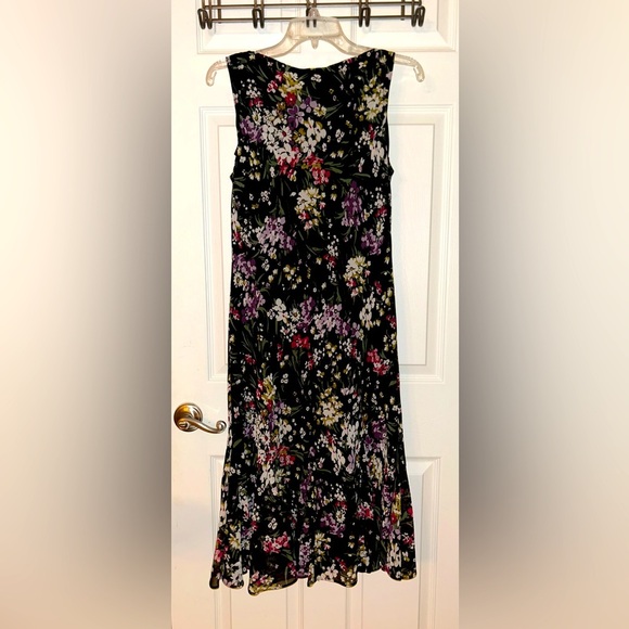 Chaps Floral Sleeveless Midi fit and flare Dress Size 12 - Picture 3 of 3
